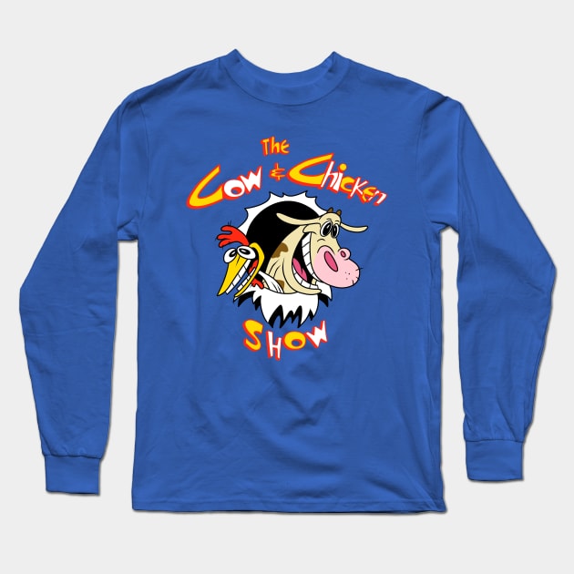 The cow and chicken show Long Sleeve T-Shirt by absolemstudio